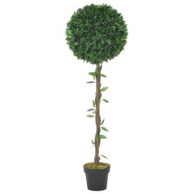 Planta artificial árbol de laurel con macetero verde 130 cm