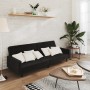 2-Sitzer-Schlafsofa aus schwarzem Samt von , Sofas - Ref: Foro24-375740, Preis: 263,72 €, Rabatt: %