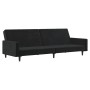 2-Sitzer-Schlafsofa aus schwarzem Samt von , Sofas - Ref: Foro24-375740, Preis: 263,72 €, Rabatt: %