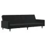 2-Sitzer-Schlafsofa aus schwarzem Samt von , Sofas - Ref: Foro24-375740, Preis: 259,18 €, Rabatt: %