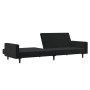 2-Sitzer-Schlafsofa aus schwarzem Samt von , Sofas - Ref: Foro24-375740, Preis: 263,72 €, Rabatt: %