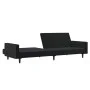 2-Sitzer-Schlafsofa aus schwarzem Samt von , Sofas - Ref: Foro24-375740, Preis: 259,18 €, Rabatt: %