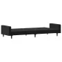 2-Sitzer-Schlafsofa aus schwarzem Samt von , Sofas - Ref: Foro24-375740, Preis: 259,18 €, Rabatt: %