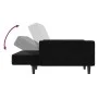 2-Sitzer-Schlafsofa aus schwarzem Samt von , Sofas - Ref: Foro24-375740, Preis: 259,18 €, Rabatt: %