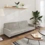 2-Sitzer-Schlafsofa aus hellgrauem Samt von , Sofas - Ref: Foro24-375737, Preis: 262,82 €, Rabatt: %