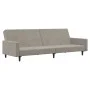 2-Sitzer-Schlafsofa aus hellgrauem Samt von , Sofas - Ref: Foro24-375737, Preis: 262,82 €, Rabatt: %