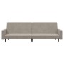 2 seater light gray velvet sofa bed by , Sofas - Ref: Foro24-375737, Price: 267,43 €, Discount: %