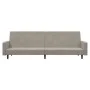 2-Sitzer-Schlafsofa aus hellgrauem Samt von , Sofas - Ref: Foro24-375737, Preis: 262,82 €, Rabatt: %
