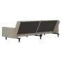 2-Sitzer-Schlafsofa aus hellgrauem Samt von , Sofas - Ref: Foro24-375737, Preis: 262,82 €, Rabatt: %