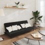2-Sitzer-Schlafsofa aus schwarzem Samt von , Sofas - Ref: Foro24-375735, Preis: 254,21 €, Rabatt: %
