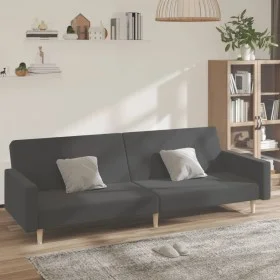 2 seater sofa bed dark gray fabric by , Sofas - Ref: Foro24-375728, Price: 267,06 €, Discount: %
