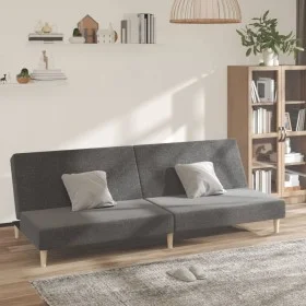 2 seater sofa bed light gray fabric by , Sofas - Ref: Foro24-375723, Price: 232,56 €, Discount: %