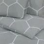 Graues Bettbezug-Set aus Baumwolle, 260 x 220 cm von , Bettbezüge - Ref: Foro24-136461, Preis: 33,11 €, Rabatt: %