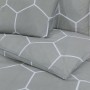 Gray cotton duvet cover set 260x220 cm by , Duvet covers - Ref: Foro24-136461, Price: 31,79 €, Discount: %