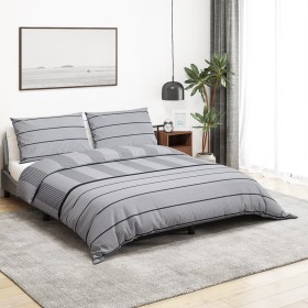 Graues Bettbezug-Set aus Baumwolle, 140 x 200 cm von , Bettbezüge - Ref: Foro24-136435, Preis: 24,39 €, Rabatt: %