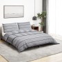 Graues Bettbezug-Set aus Baumwolle, 140 x 200 cm von , Bettbezüge - Ref: Foro24-136435, Preis: 24,39 €, Rabatt: %