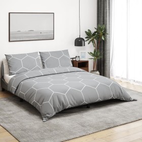 Gray cotton duvet cover set 240x220 cm by , Duvet covers - Ref: Foro24-136449, Price: 31,86 €, Discount: %