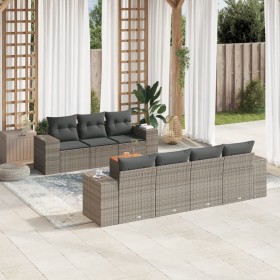 8-piece garden sofa set and gray synthetic rattan cushions by , Garden sets - Ref: Foro24-3225353, Price: 509,03 €, Discount: %