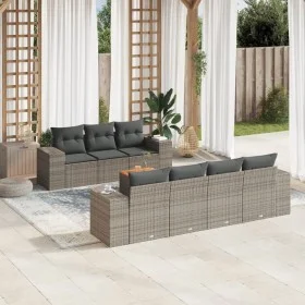 8-teiliges Gartensofa-Set und graue synthetische Rattankissen von , Gartensets - Ref: Foro24-3225353, Preis: 533,84 €, Rabatt: %