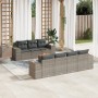8-teiliges Gartensofa-Set und graue synthetische Rattankissen von , Gartensets - Ref: Foro24-3225353, Preis: 509,03 €, Rabatt: %