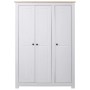 3-türiger Kleiderschrank aus Kiefernholz Panama Range weiß 118x50x171,5 cm von vidaXL, Kleiderschränke - Ref: Foro24-282663, ...