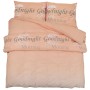 Bettwäsche-Set aus rosafarbener Baumwolle, 260 x 240 cm von , Bettbezüge - Ref: Foro24-136513, Preis: 38,05 €, Rabatt: %