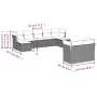 9-piece garden sofa set with beige synthetic rattan cushions by , Garden sets - Ref: Foro24-3218308, Price: 592,39 €, Discoun...