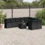 Garden sofa set 10 pieces with black synthetic rattan cushions by , Garden sets - Ref: Foro24-3218175, Price: 619,37 €, Disco...