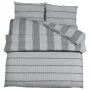 Graues Bettbezug-Set aus Baumwolle, 155 x 220 cm von , Bettbezüge - Ref: Foro24-136440, Preis: 31,22 €, Rabatt: %