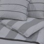 Graues Bettbezug-Set aus Baumwolle, 155 x 220 cm von , Bettbezüge - Ref: Foro24-136440, Preis: 31,74 €, Rabatt: %