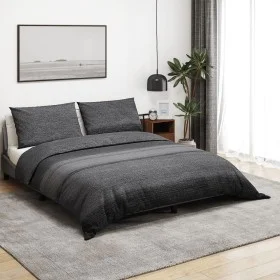 Dunkelgraues Bettbezug-Set aus Baumwolle, 140 x 200 cm von , Bettbezüge - Ref: Foro24-136480, Preis: 22,61 €, Rabatt: %