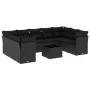 Garden sofa set 10 pieces with black synthetic rattan cushions by , Garden sets - Ref: Foro24-3218135, Price: 619,37 €, Disco...