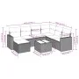 8-piece garden sofa set and black synthetic rattan cushions by , Garden sets - Ref: Foro24-3219296, Price: 463,01 €, Discount: %