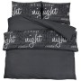 Schwarzes Bettbezug-Set aus Baumwolle, 155 x 220 cm von , Bettbezüge - Ref: Foro24-136530, Preis: 35,76 €, Rabatt: %