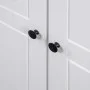 3-türiger Kleiderschrank aus Kiefernholz Panama Range weiß 118x50x171,5 cm von vidaXL, Kleiderschränke - Ref: Foro24-282663, ...