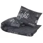 Schwarzes Bettbezug-Set aus Baumwolle, 155 x 220 cm von , Bettbezüge - Ref: Foro24-136530, Preis: 34,85 €, Rabatt: %