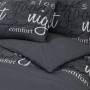 Black cotton duvet cover set 155x220 cm by , Duvet covers - Ref: Foro24-136530, Price: 35,76 €, Discount: %