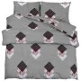 Gray cotton duvet cover set 200x200 cm by , Duvet covers - Ref: Foro24-136463, Price: 23,86 €, Discount: %