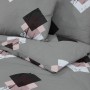 Juego de funda nórdica algodón gris 200x200 cm de , Fundas de nórdico - Ref: Foro24-136463, Precio: 24,37 €, Descuento: %