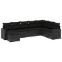 8-piece garden sofa set and black synthetic rattan cushions by , Garden sets - Ref: Foro24-3219345, Price: 506,53 €, Discount: %