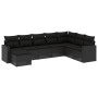 8-teiliges Gartensofa-Set und schwarze synthetische Rattankissen von , Gartensets - Ref: Foro24-3219345, Preis: 495,72 €, Rab...