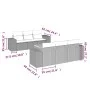 7-piece garden sofa set with gray PE rattan cushions by , Garden sets - Ref: Foro24-3225339, Price: 483,71 €, Discount: %