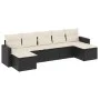 7-piece garden dining set and black synthetic rattan cushions by , Garden sets - Ref: Foro24-3219326, Price: 376,26 €, Discou...