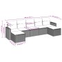 Set de comedor de jardín 7 pzas y cojines ratán sintético negro de , Conjuntos de jardín - Ref: Foro24-3219326, Precio: 360,5...