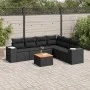 Set de comedor de jardín 7 pzas y cojines ratán sintético negro de , Conjuntos de jardín - Ref: Foro24-3225460, Precio: 499,9...