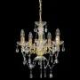 Lámpara de araña con cuentas de cristal dorado redonda 5 x E14 de vidaXL, Lámparas - Ref: Foro24-281602, Precio: 63,02 €, Des...