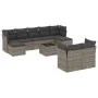 10-piece garden sofa set with gray synthetic rattan cushions by , Garden sets - Ref: Foro24-3218320, Price: 563,04 €, Discoun...