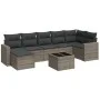 8-piece garden sofa set and gray synthetic rattan cushions by , Garden sets - Ref: Foro24-3219280, Price: 457,77 €, Discount: %