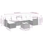 8-piece garden sofa set and gray synthetic rattan cushions by , Garden sets - Ref: Foro24-3219280, Price: 457,77 €, Discount: %