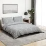 Graues Bettbezug-Set aus Baumwolle, 135 x 200 cm von , Bettbezüge - Ref: Foro24-136454, Preis: 25,92 €, Rabatt: %